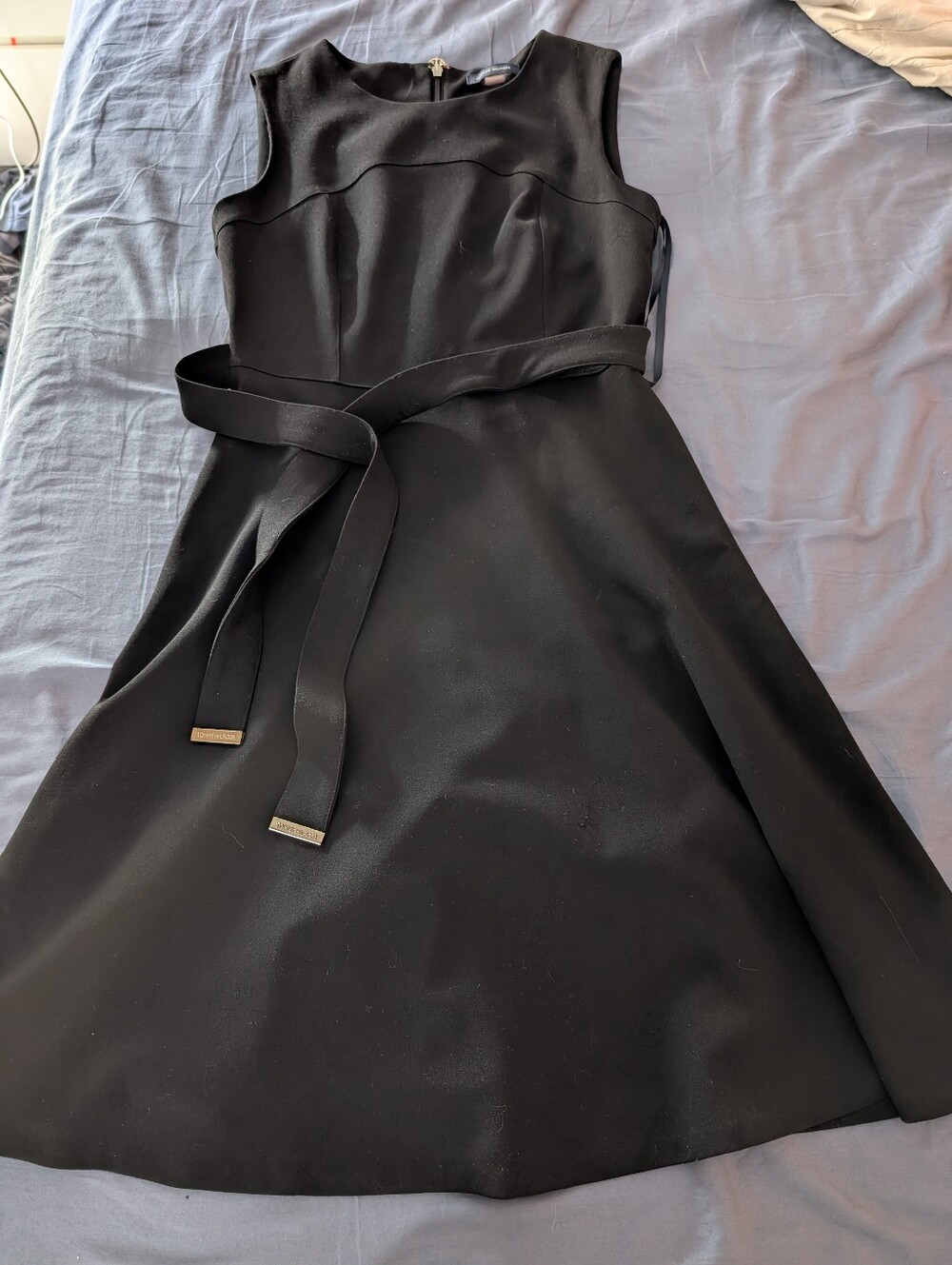 Tommy Hilfiger Black Sleeveless A-Line Dress